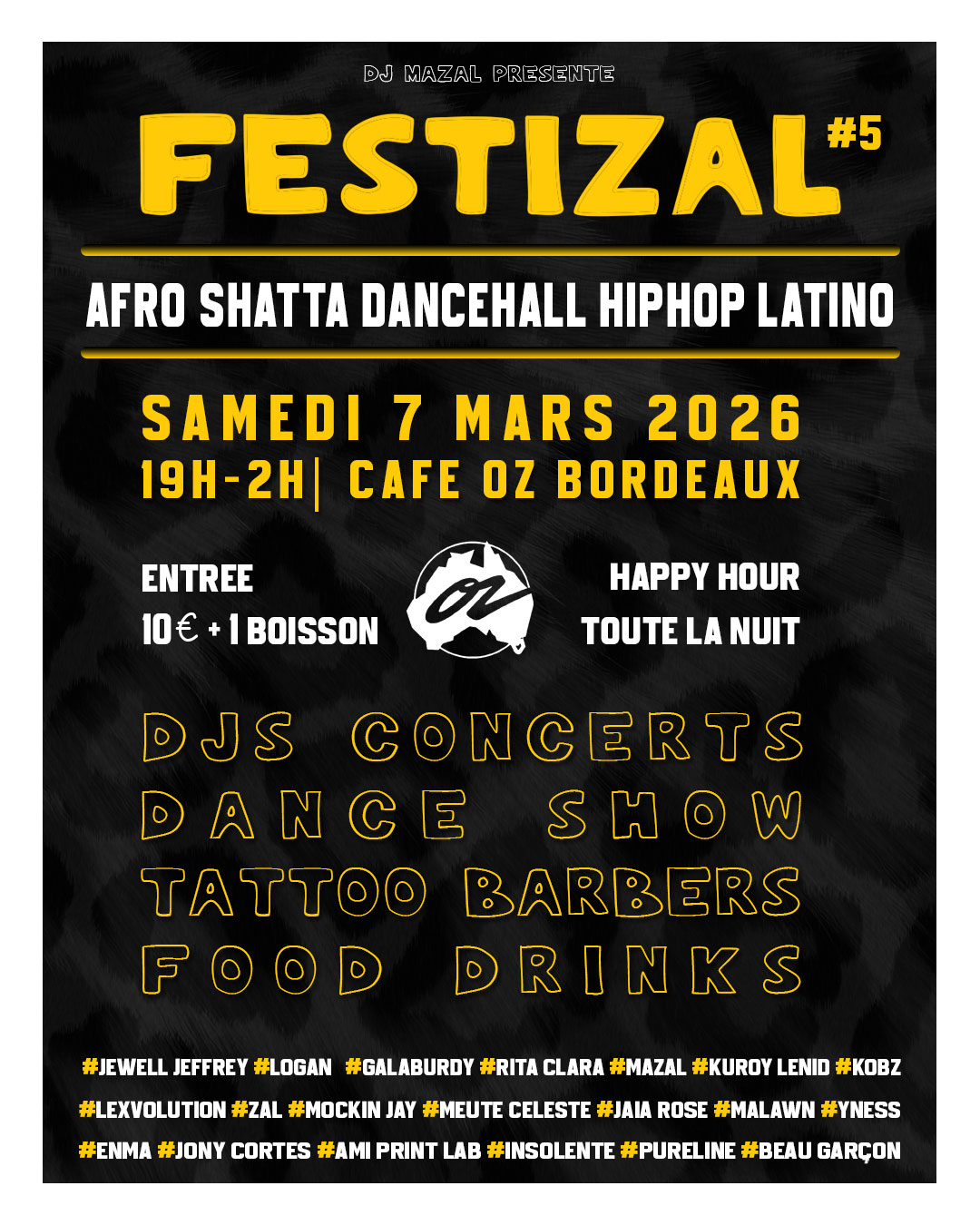 FESTIZAL #5 au Café OZ !